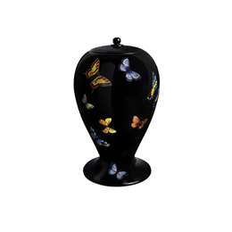 Fornasetti - Vaso dimensione Classica - Farfalle in Nero